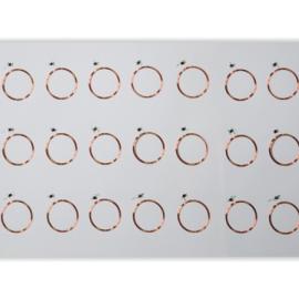 125KHz LF T5577 Program Tags RFID Prelam Inlay PVC Sheet