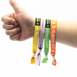 RFID fabric woven wristband for event E-tickets