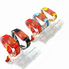  RFID Disposable festival wristband with one time clasp