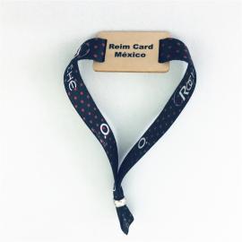 RFID Wooden Card bracelet with one-time use clasp